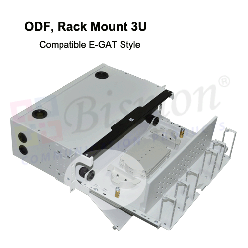 ODF 144 Port Rack Mount Enclosure Fiber Slide 3U (กล่องเปล่า)